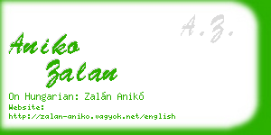 aniko zalan business card